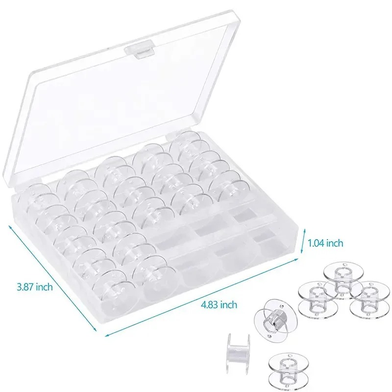 Juego de 25 Bobinas de Hilo In - Textile Sewing Machine reseña y precio