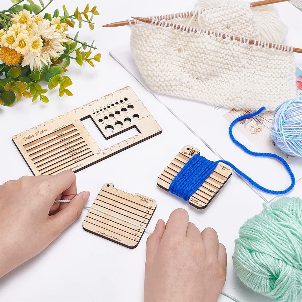 Calibrador de aguja de tejer d - Sewing Gauge Ruler reseña y precio